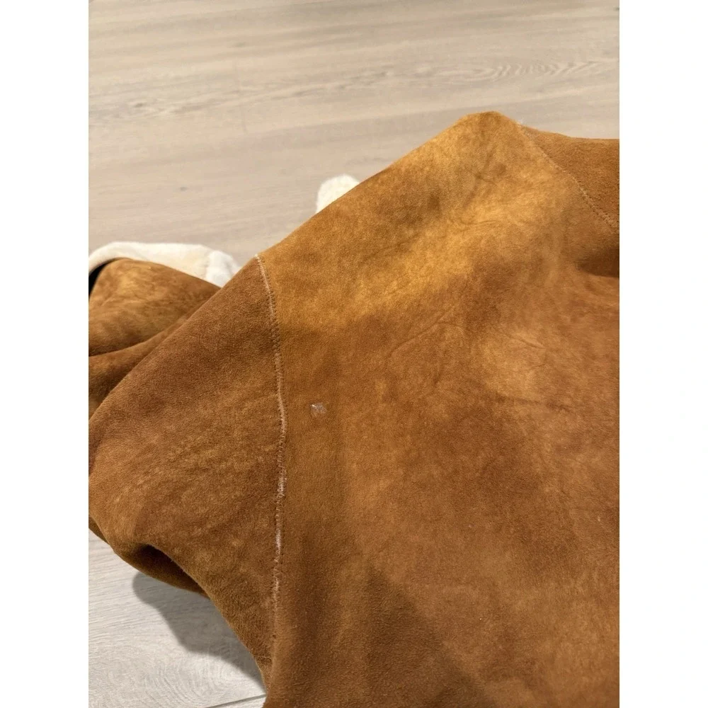 Polo Sport Ralph Lauren Alpine Shearling Anorak M Sheepskin Sherpa 1990s VTG RRL